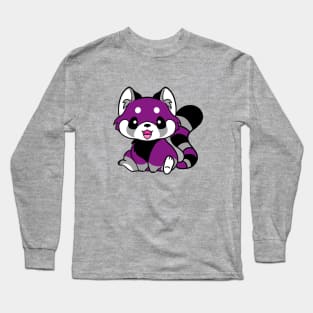 Asexual Pride Red Panda Long Sleeve T-Shirt